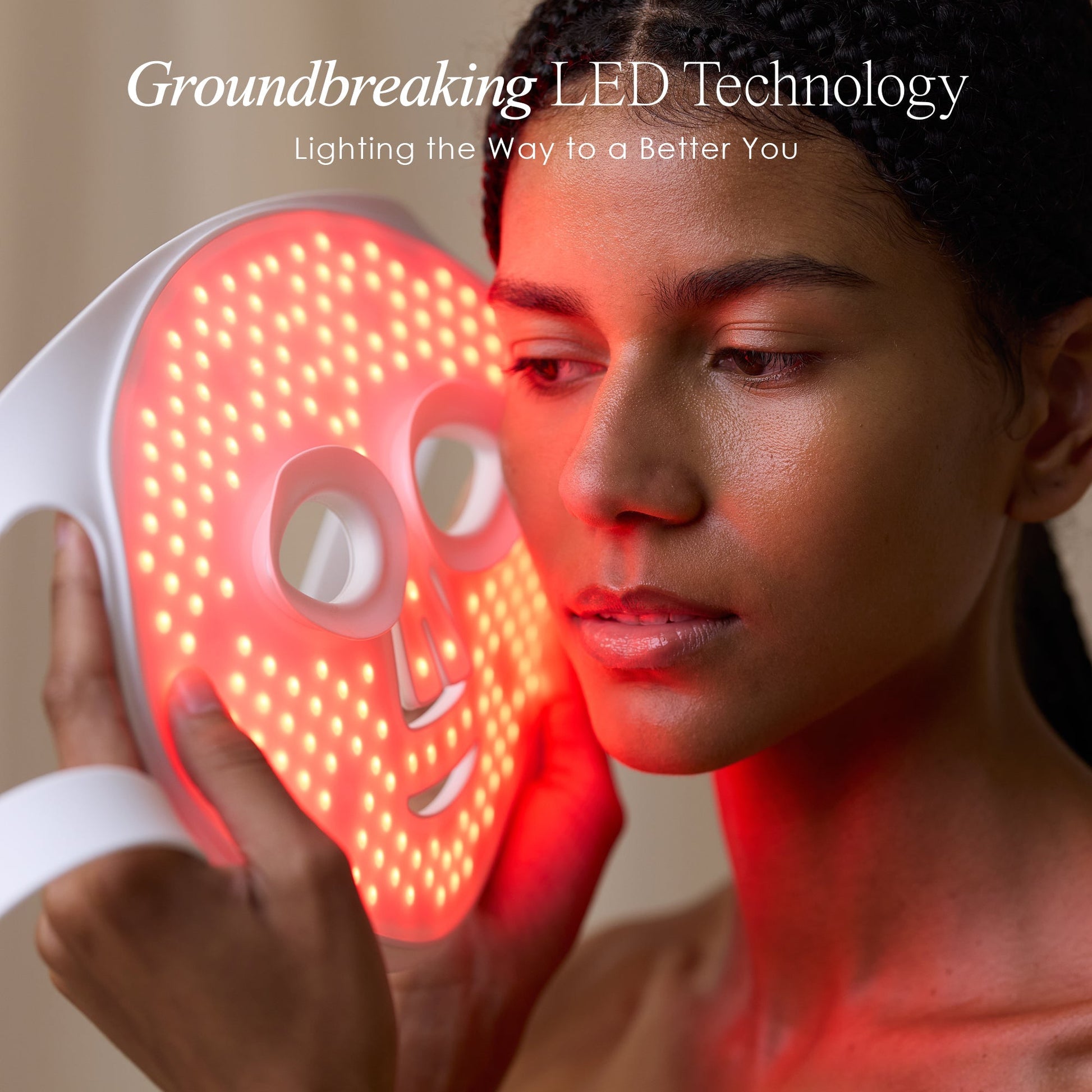LED red light therapy face mask
